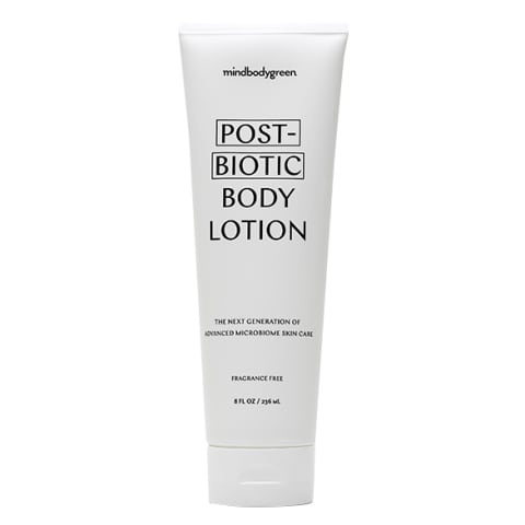 mindbodygreen postbiotic body lotion 