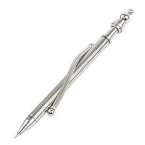 silver pen with stress tool 