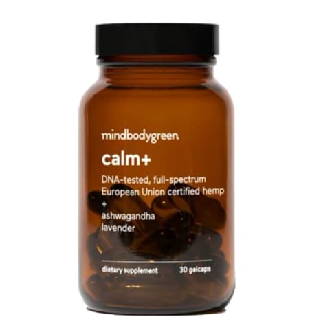 calm+ amber bottle from mindbodygreen
