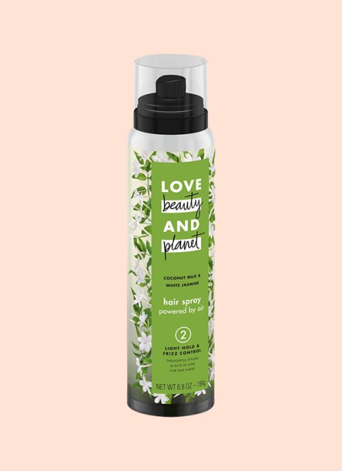 Love Beauty Planet Coconut Milk and White Jasmine Light Hold and Frizz Control Hair Spray