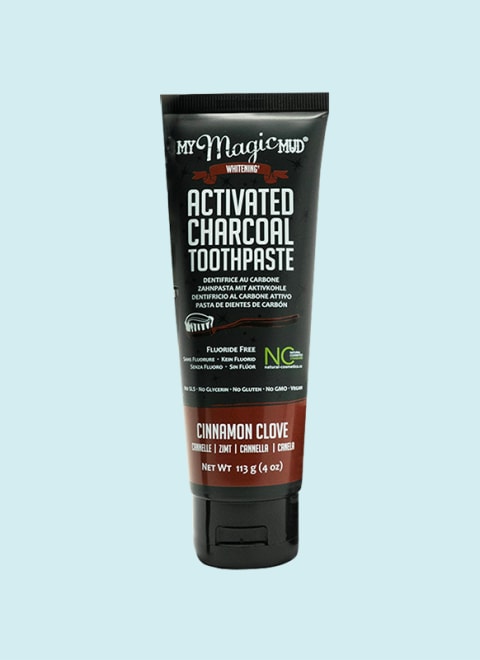 My Magic Mud cinnamon clove charcoal toothpaste