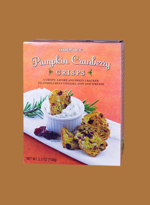 trader joes pumpkin cranberry crisps