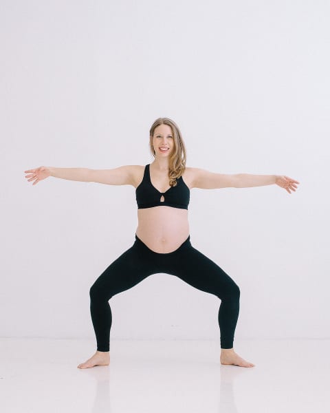 Second Position Prenatal Stretch 