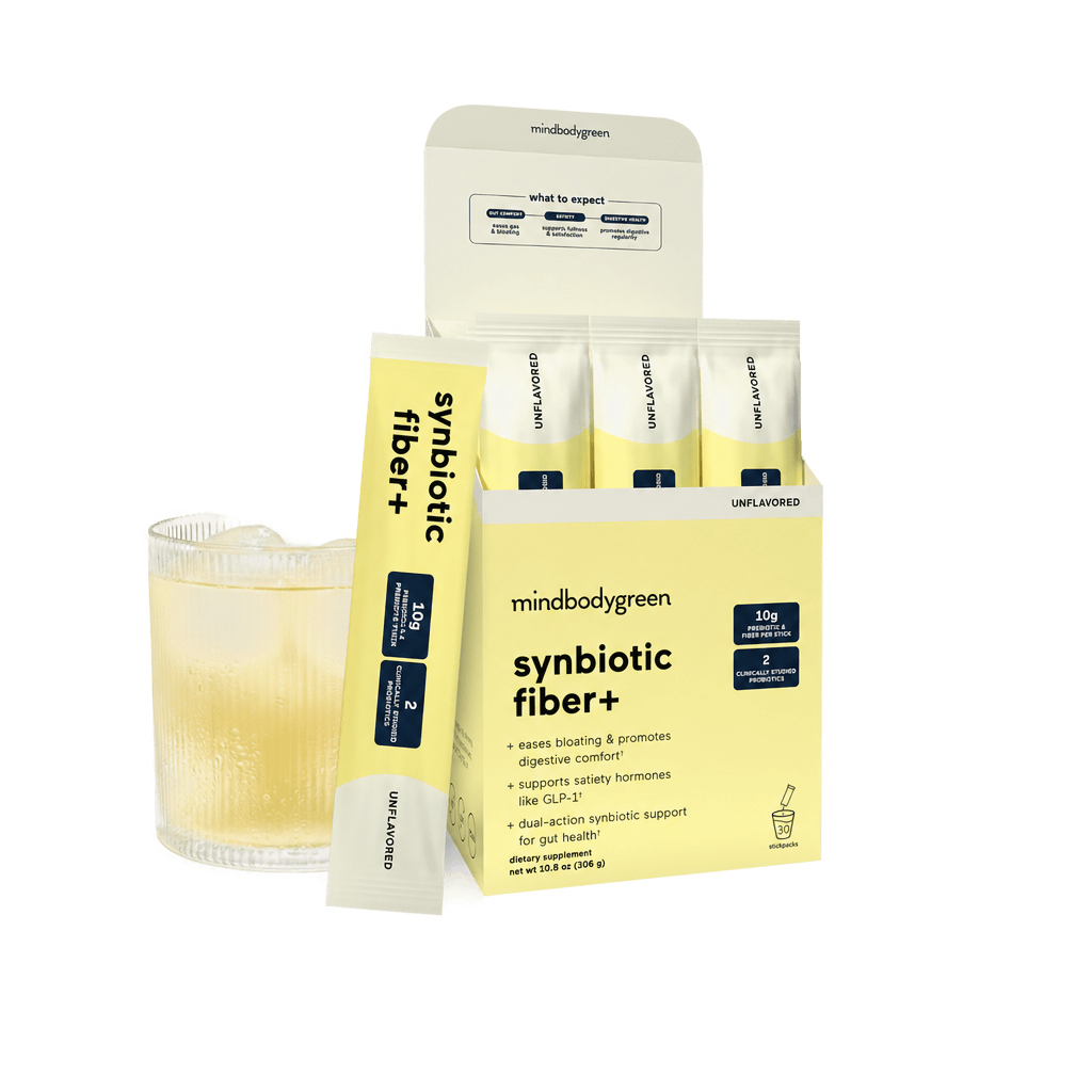 synbiotic fiber+ unflavored box and stickpacks