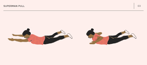 Superman Pull Bodyweight Exercise Superman Pull Bodyweight Exercise