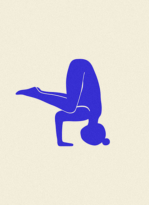 Tripod Egg Headstand Pose Demonstration Tripod Egg Headstand Pose Demonstration