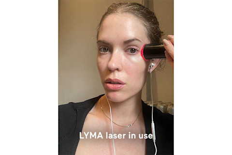 mindbodygreen beauty director Alexandra Engler using the LYMA laser mindbodygreen beauty director Alexandra Engler using the LYMA laser