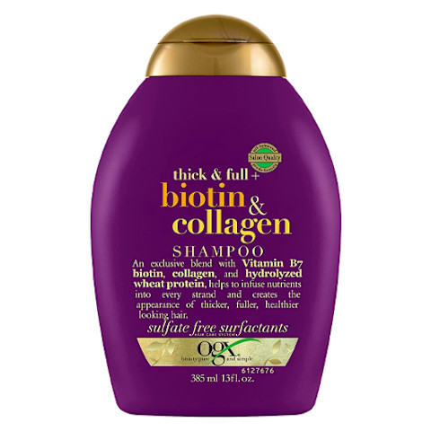 best shampoo for hair growth: OGX Thick & Full + Biotin & Collagen Volumizing Shampoo best shampoo for hair growth: OGX Thick & Full + Biotin & Collagen Volumizing Shampoo