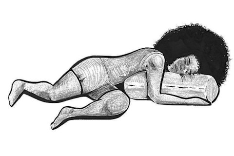 Supported side twist—Salamba bharadvajasana Supported side twist—Salamba bharadvajasana