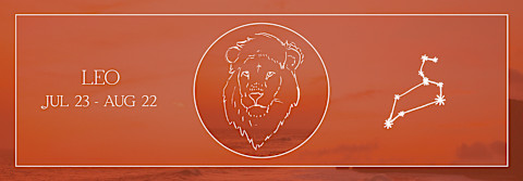 leo lion header graphic with dates july 23-august 22 leo lion header graphic with dates july 23-august 22