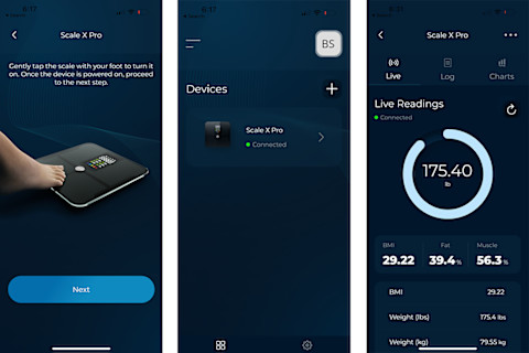 Oxiline setup phone screenshots taken by tester