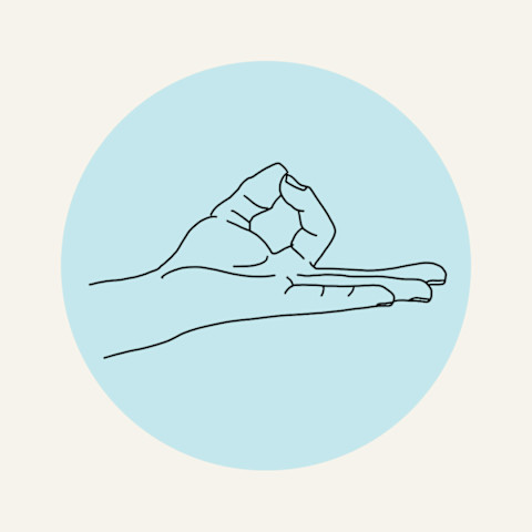 illustration of gyan mudra illustration of gyan mudra