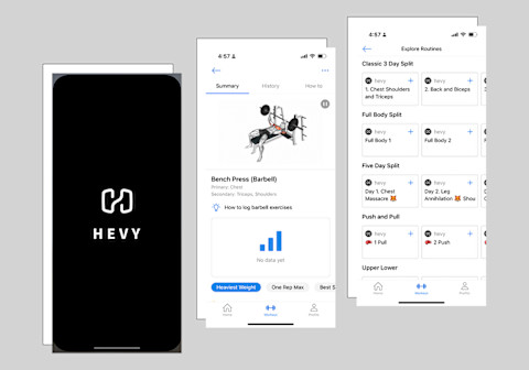 best workout apps for women - hevy