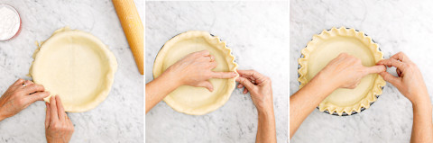 Pie crimping Pie crimping