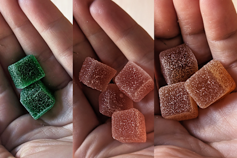 Naternal cbd gummies in palm