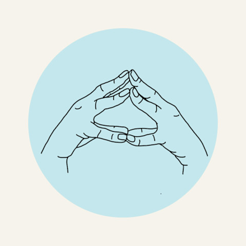illustration of hakini mudra illustration of hakini mudra