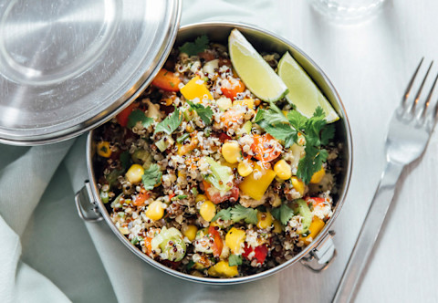 Plant Based Meal in a Reusable To-Go Container Plant Based Meal in a Reusable To-Go Container
