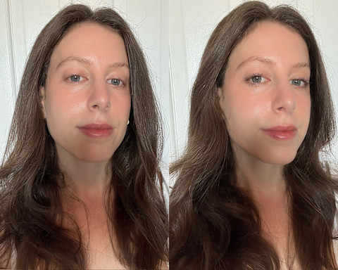 Jamie Before & After Applying Im-Possible Mascara