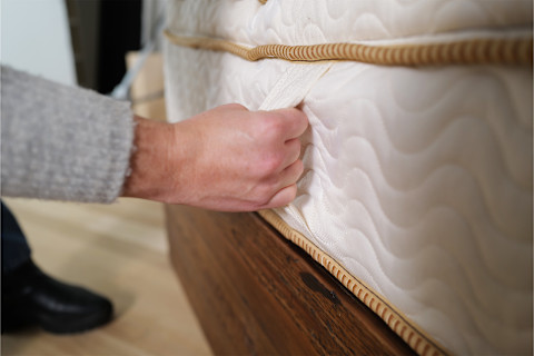 Saatva Latex Hybrid Mattress with handles