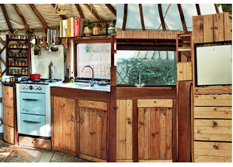 interior of a yurt wood kitchen interior of a yurt wood kitchen