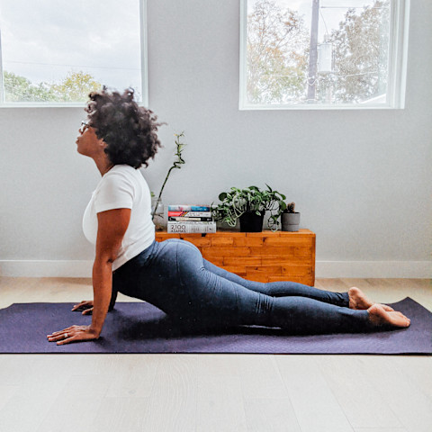 upward dog yoga pose
