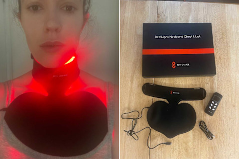 Bon Charge Red Light Neck & Chest Mask Review: My experience wearing the mask Bon Charge Red Light Neck & Chest Mask Review: My experience wearing the mask