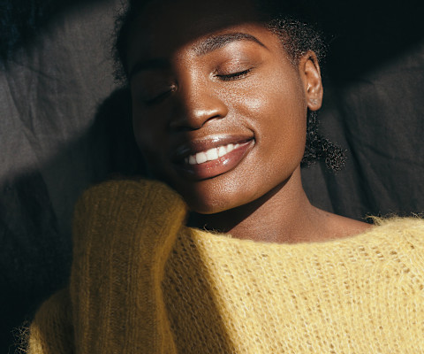 Young black woman in the sun Young black woman in the sun