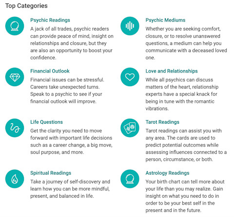 List of Categories Of Keen Screenshot