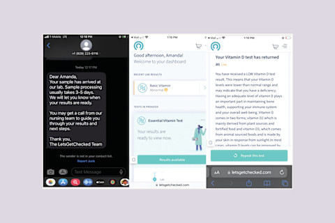 Screenshots of app from nurse reviewer Screenshots of app from nurse reviewer