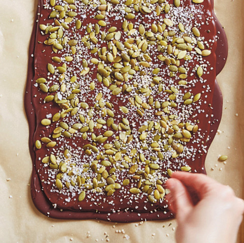 Seeded Chocolate-Tahini Bark Seeded Chocolate-Tahini Bark
