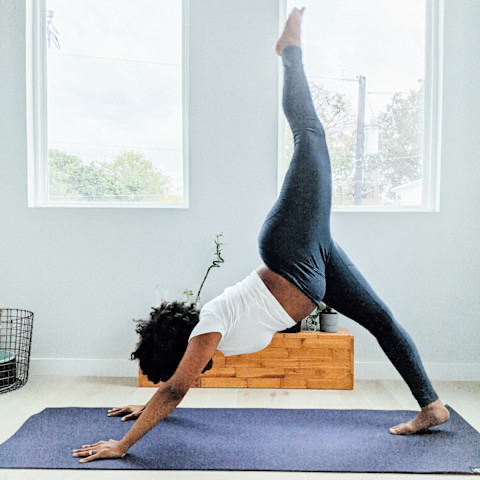 downward dog yoga pose
