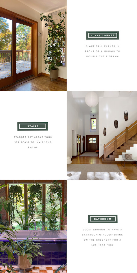 infograph on how to recreate the look of a cabin home