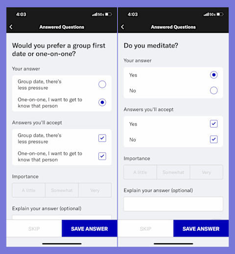 eHarmony vs. okcupid