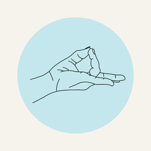 illustration of prithvi mudra illustration of prithvi mudra
