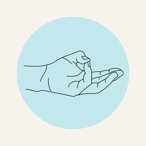 illustration of varun mudra illustration of varun mudra