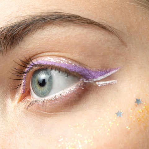 close up woman eyes with bright makeup close up woman eyes with bright makeup
