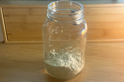 Ka'Chava vanilla mix in a Mason jas