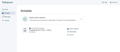 talkspace appointment booking