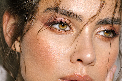 woman with bold brows woman with bold brows