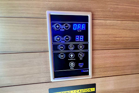 sun home sauna luminar control panel