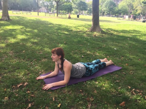 Sacral Chakra yoga poses. Young woman practicing Yoga pose. Woman