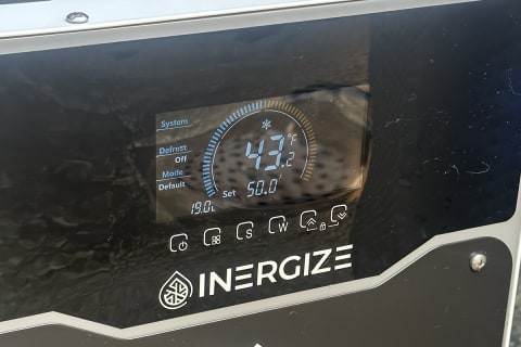 Inergize Chiller screen close up