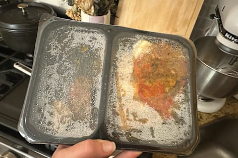 Barramundi fish in an entrée from factor