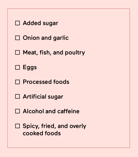 Yogic diet prohibited foods list