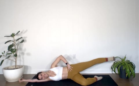 side lying leg lifts