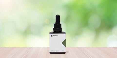 bottle of batch cbd oil