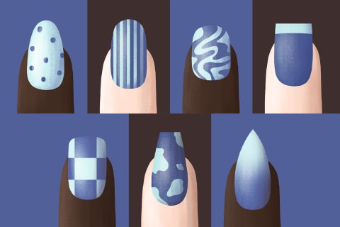 nail shapes graphic 