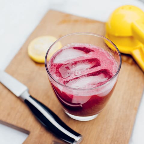 Blueberry Maple Bourbon Cocktail