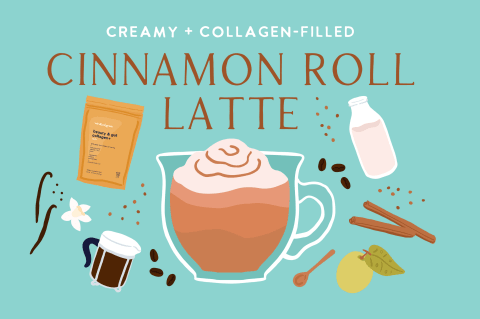 cinnamon roll latte graphic 