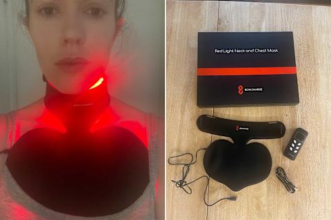 Bon Charge Red Light Neck & Chest Mask Review: My experience wearing the mask Bon Charge Red Light Neck & Chest Mask Review: My experience wearing the mask